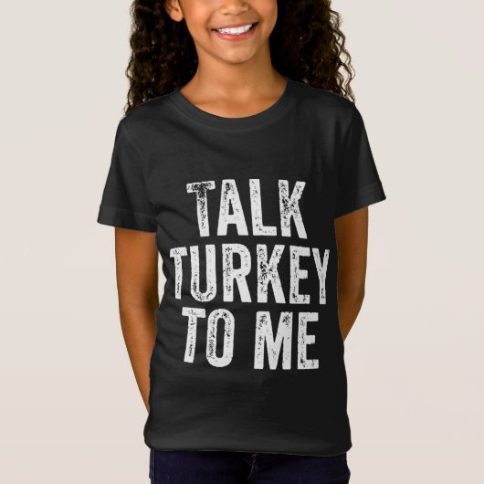 T-Shirt Très Probable À Noël Parler Turquie À Moi Rétro (Devant)