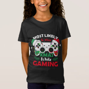 T-Shirt Très Probable De Manquer Les Noël En Jouant Drôle 