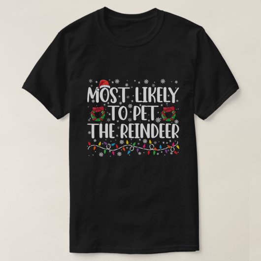 T-shirt Très Probable De Pet Le Rinder Drôle Noël (Design devant)