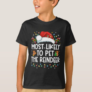 T-shirt Très Probable De Pet Le Rinder Drôle Noël
