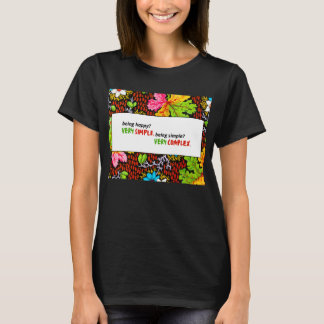 T-shirt Très Simple, Très Complexe - Floral Artistique