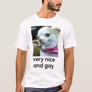 T-shirt Très Sympa Et Gay Drôle Chien Mème