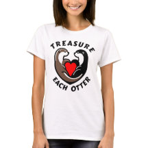 Trésor Chaque Otter Amour Coeur