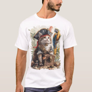 T-shirt Trésor de Chat Pirate