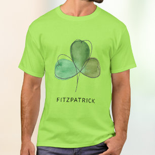T-shirt Trésor Irlandais Shamrock Vert