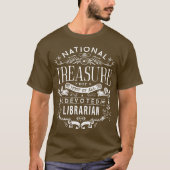T-shirt Trésor national Appréciation bibliothécaire dédiée (Devant)