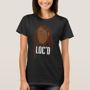 T-shirt Tresses Collées Femmes Noires LOC'd Mélanine Afro