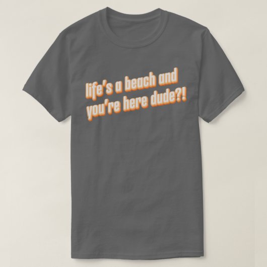 T-shirt Trevor Wallace Lifes a Beach (Design devant)