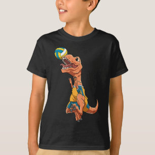 T-shirt TRex Blocks Volleyball Dinosaur Drôle Volleyball
