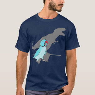 T-shirt Trex Blue Indian ringneck Animal Birb memes Parrot