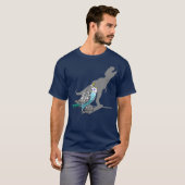T-shirt TRex Budgerigar Bougie d'Ombre Perruche pour anima (Devant entier)
