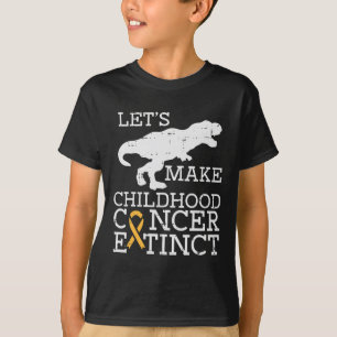 T-shirt Trex Cancer de l'enfant Dinosaure de sensibilisati