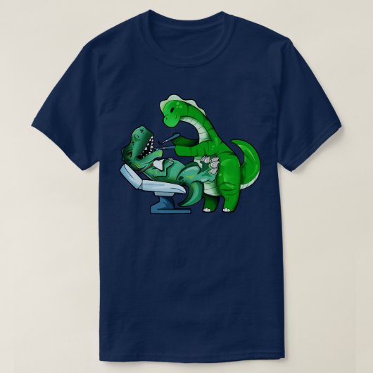 T-shirt TREX chez Brachiosaurus dentiste (Design devant)