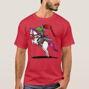 T-shirt TRex Dinosaur Chevalier équitation Unicorn