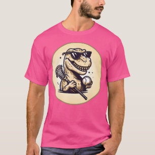 T-shirt Trex Dinosaur Lacrosse Funny Lecteur Laxie Goalie