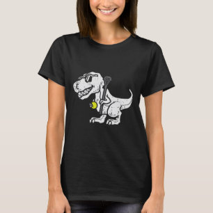 T-shirt Trex Dinosaure Lacrosse Drôle Lax Joueur Gardien E