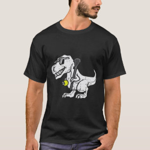 T-shirt Trex Dinosaure Lacrosse Drôle Lax Joueur Gardien E