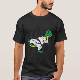 T-shirt Trex Karaté Taekwondo Ceinture Noire Drôle Dinosau