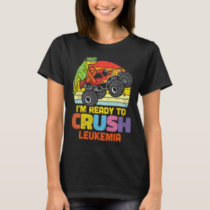 T-shirt Trex Monster Truck Ready To Crush Leukemia Awarene