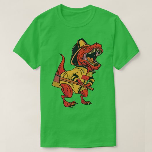 T-shirt Trex pompier (Design devant)
