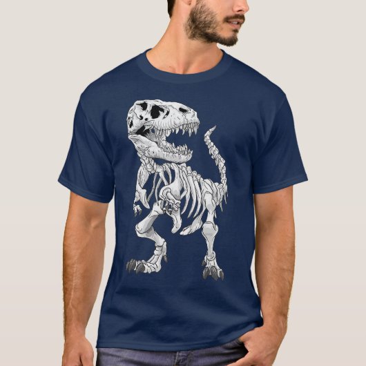 T-shirt TRex Skeleton Dino os paléontologue Fossil (Devant)