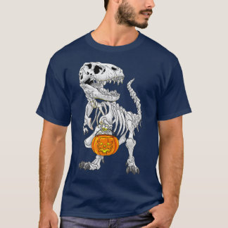 T-shirt TRex skeleton Halloween costume Dinosaur Pomkine