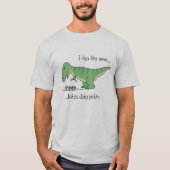 T-shirt Trex tiny arms hates daisy picking (Devant)