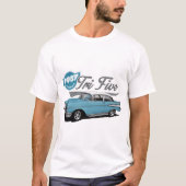 T-shirt Tri cinq bleus (Devant)