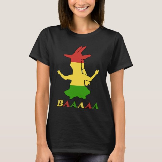 T-shirt Tri Color Rasta Goat (Devant)