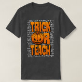 T-shirt Tri Ou Enseigner Math Enseignant Halloween Citroui (Design devant)
