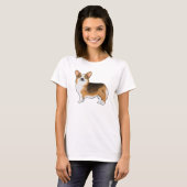 T-shirt Tri Pembroke Welsh Corgi Chien de dessin (Devant entier)