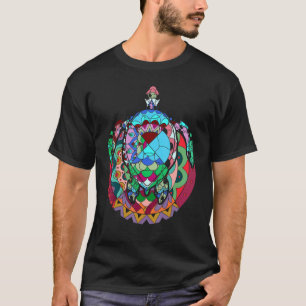 T-shirt Tri polynésien de tatouage hawaïen coloré