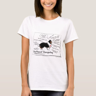 T-shirt Tri sheltie noir