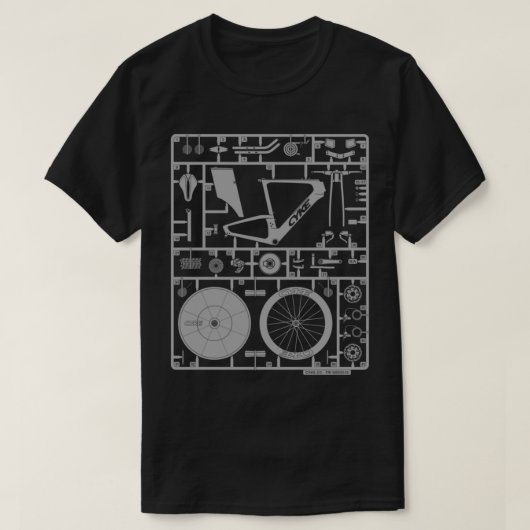 T-shirt Tri Time Trial Road Bike Model Kit   (Design devant)