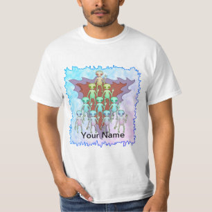 T-shirt Triangle Alien Violet