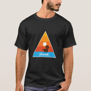 T-shirt Triangle Animal Skunk Nature Avec Soleil