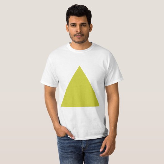 T-shirt Triangle - Banane jaune (Devant entier)