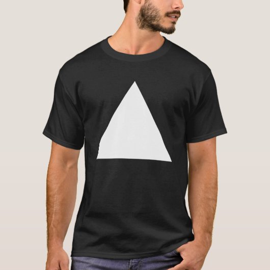 T-shirt Triangle - Blanc (Devant)