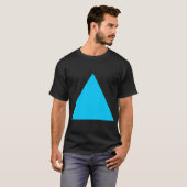T-shirt Triangle - bleu ciel (Devant entier)