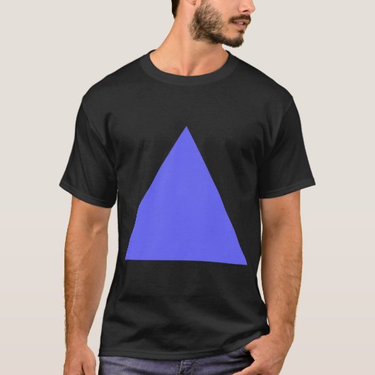 T-shirt Triangle - Bleu électrique (Devant)