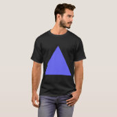T-shirt Triangle - Bleu électrique (Devant entier)