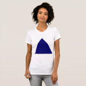 T-shirt Triangle - Bleu marin profond (Devant entier)