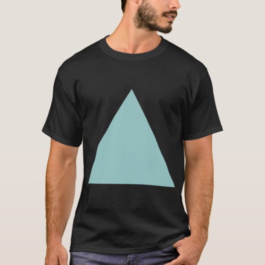 T-shirt Triangle - Bleu Vert (Devant)