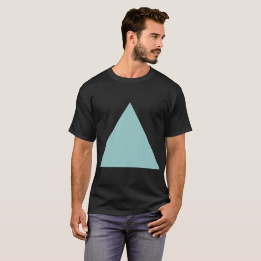 T-shirt Triangle - Bleu Vert (Devant entier)