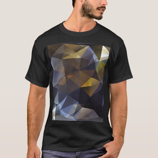 T-shirt Triangle brillant vintage, texture diamant. (Devant)