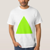 T-shirt Triangle - Chartreuse (Devant)