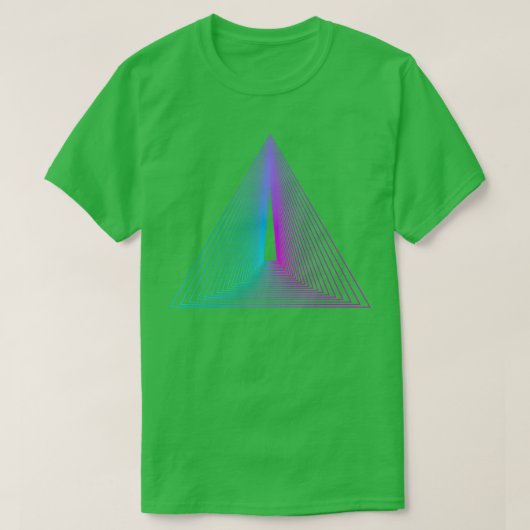 T-shirt triangle coloré Abstrait (Design devant)