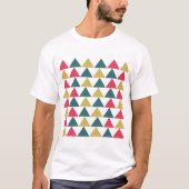 T-shirt Triangle coloré géométrique Motif triangle (Devant)