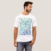 T-shirt Triangle cristal 3D, rendu illustratif. (Devant entier)