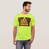 T-shirt "Triangle de demi-oranges" jolie photo. Commandez (Devant entier)